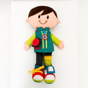 Playskool Classic Dressy Kids Boy Plush Toy for Toddlers 2 and Up